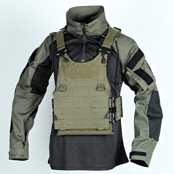 Men's Outdoor Tactical Short Sleeve Stand Jacket
